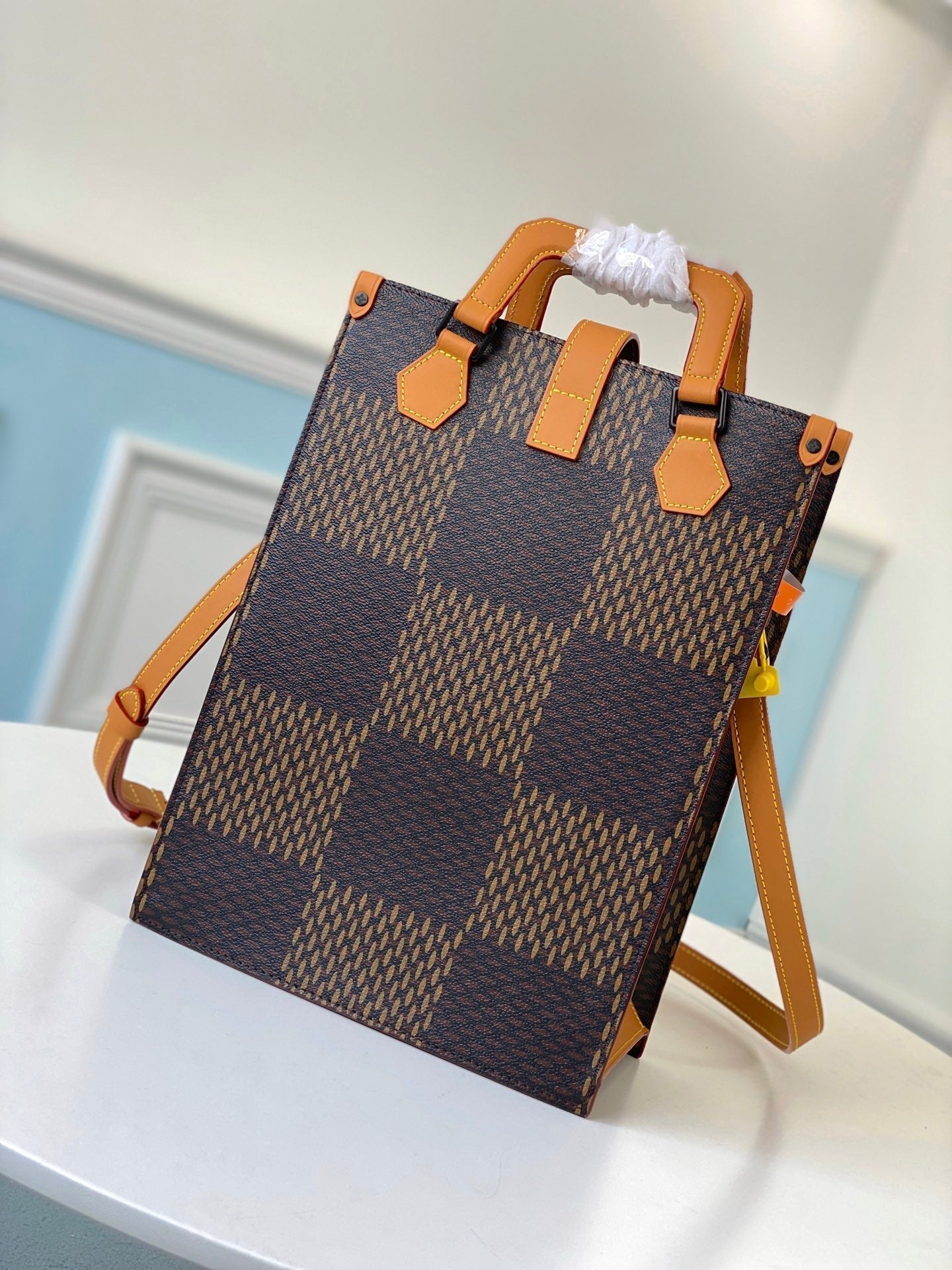 MINI TOTE 25 GIANT DAMIER EBENE