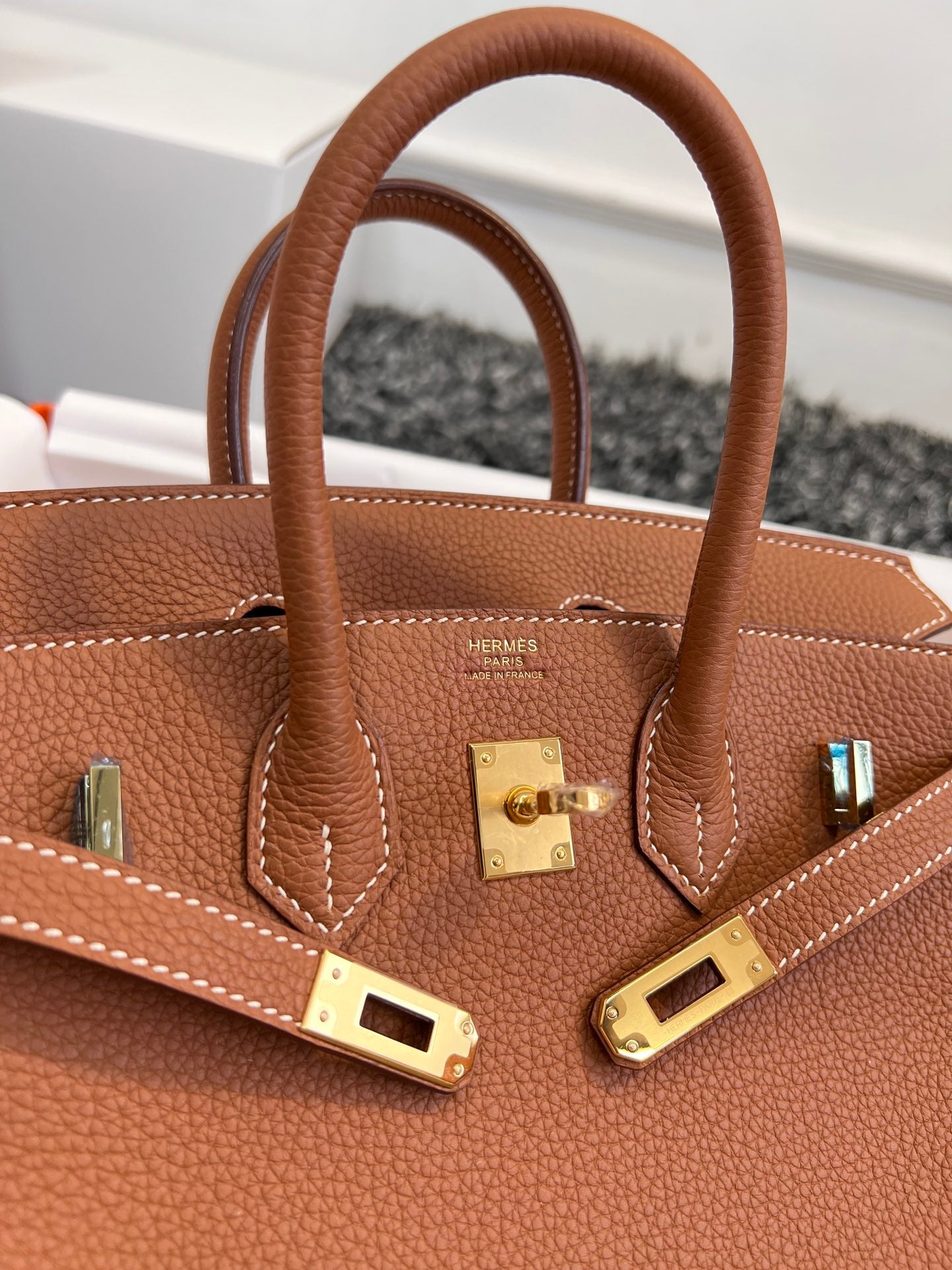 HM BIRKIN 25CM GOLD TOGO LEATHER GOLD HARDWARE