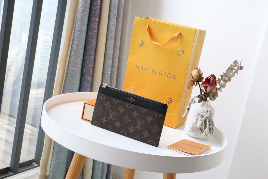 LV SLIM PURSE MONOGRAM CANVAS 20CM