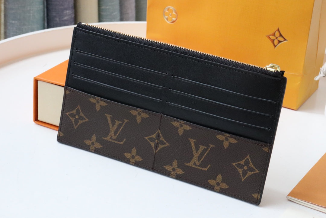 LV SLIM PURSE MONOGRAM CANVAS 20CM