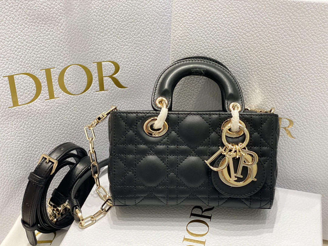 MICRO LADY D-JOY 16.5 BLACK LAMBSKIN