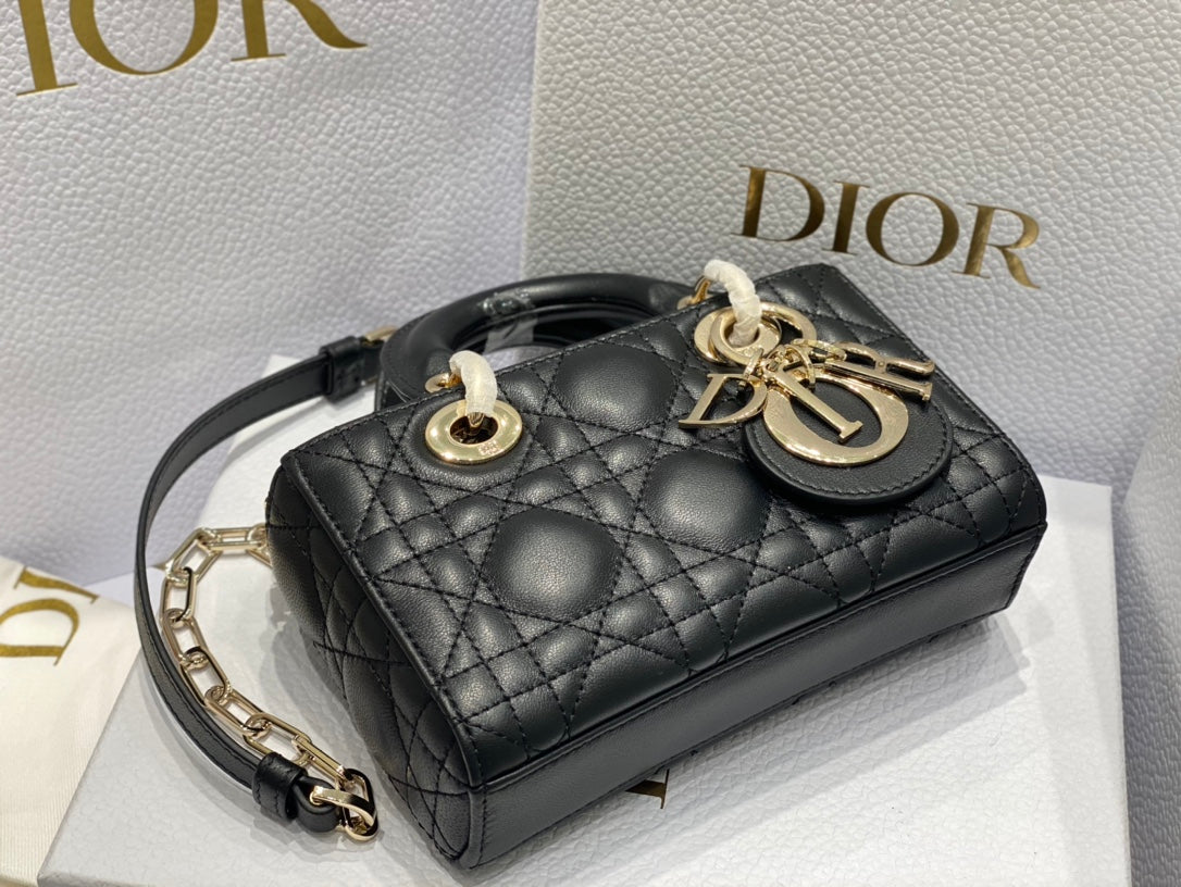 MICRO LADY D-JOY 16.5 BLACK LAMBSKIN