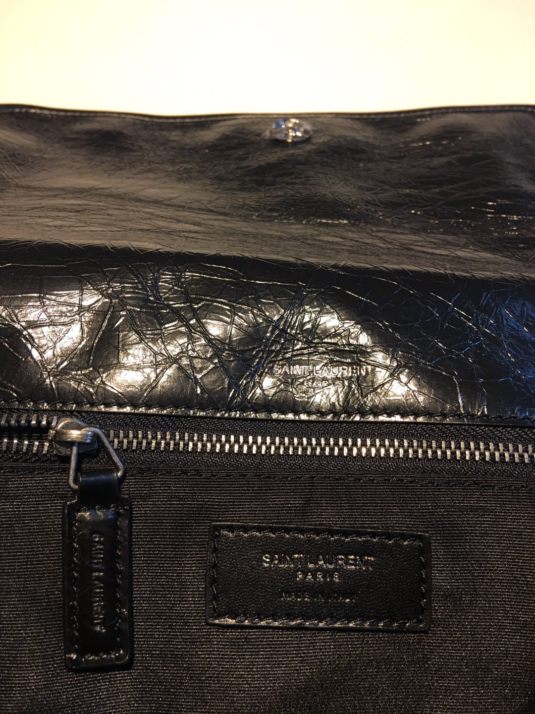 MEDIUM NIKI 27 IN BLACK CALFSKIN CHAIN BAG