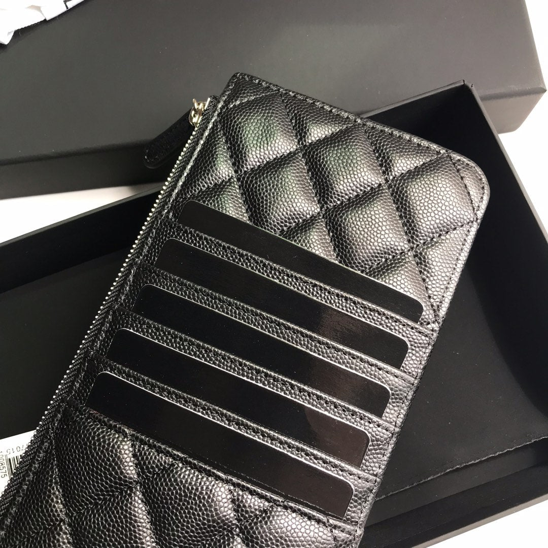 CC MOBILE PURSE 19.5 BLACK GRAINED CALFSKIN ICON