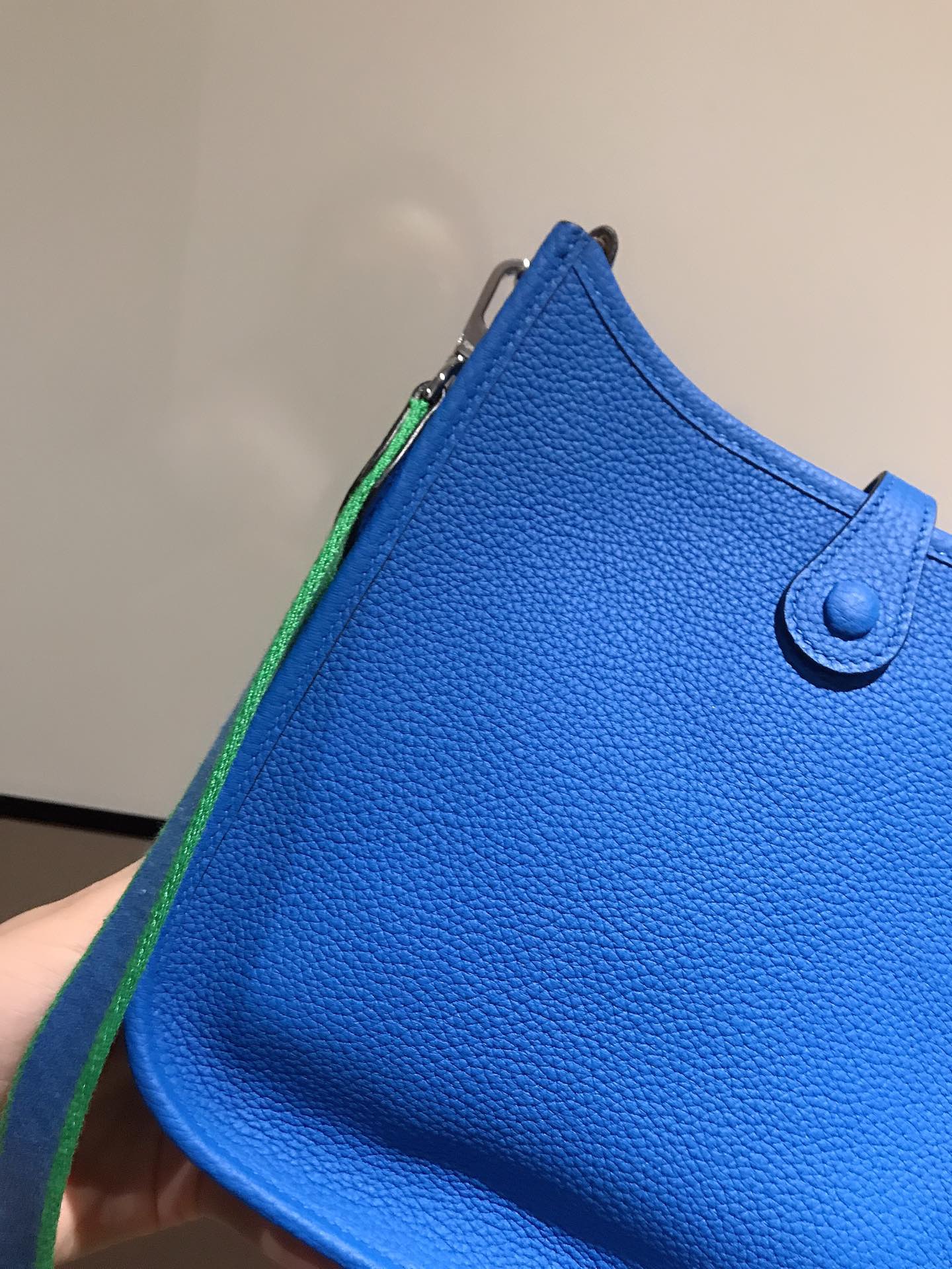 HM EVELYNE MINI 18 COBALT CALFSKIN