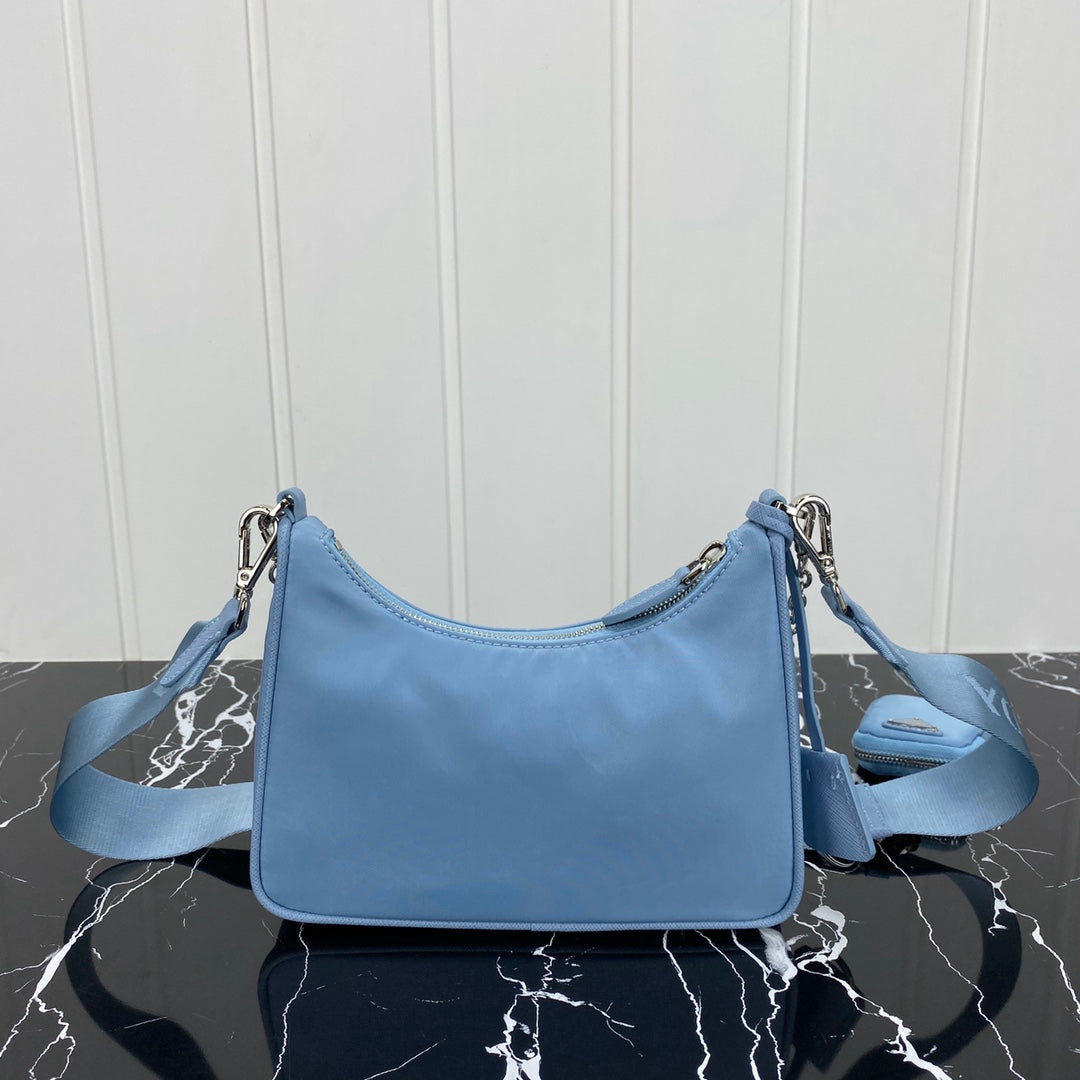 PRA HOBO 22 BAG IN CERULEAN BLUE RE-NYLON