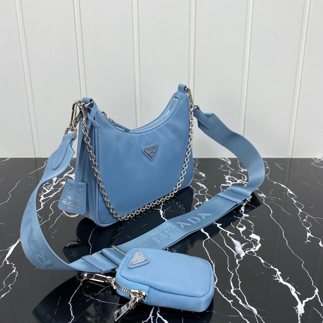 PRA HOBO 22 BAG IN CERULEAN BLUE RE-NYLON