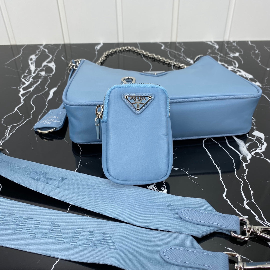 PRA HOBO 22 BAG IN CERULEAN BLUE RE-NYLON