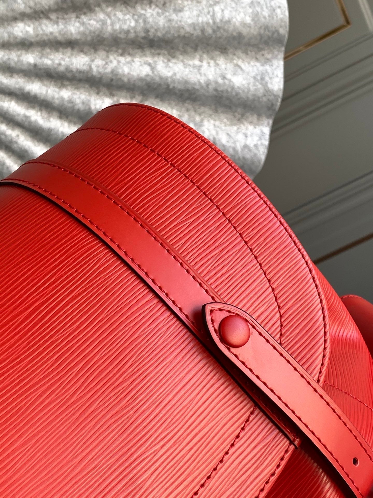 LV x SUPREME CHRISTOPHER SMALL BACKPACK 47 IN RED EPI CALFSKIN