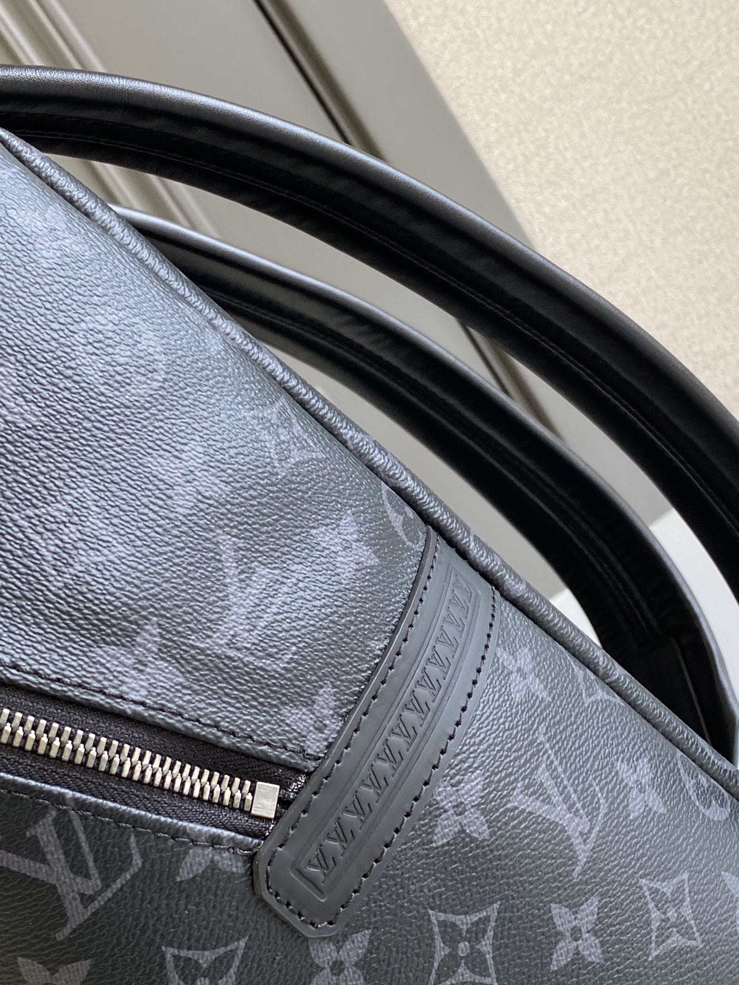 BACKPACK 40 IN GUN METAL MONOGRAM ECLIPSE CANVAS