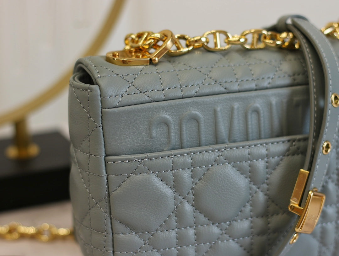 CARO MINI BAG 20 IN LIGHT BLUE CALFSKIN