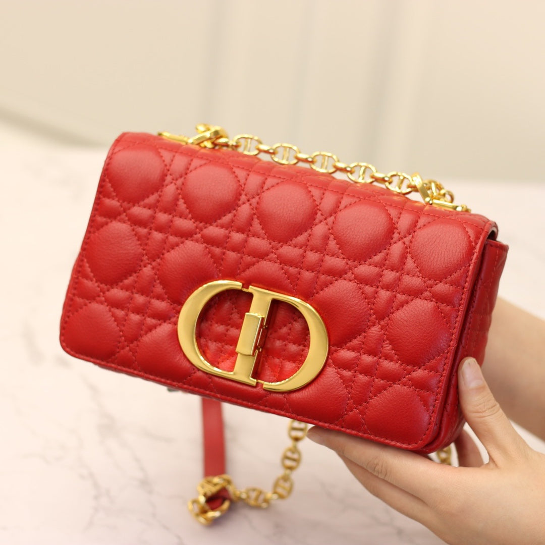 CARO MINI BAG 20 IN CANDY RED CALFSKIN