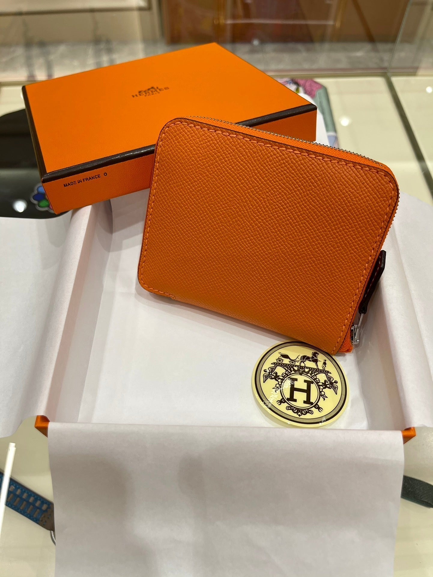 HM Compact Wallet 11.5 Orange Epsom