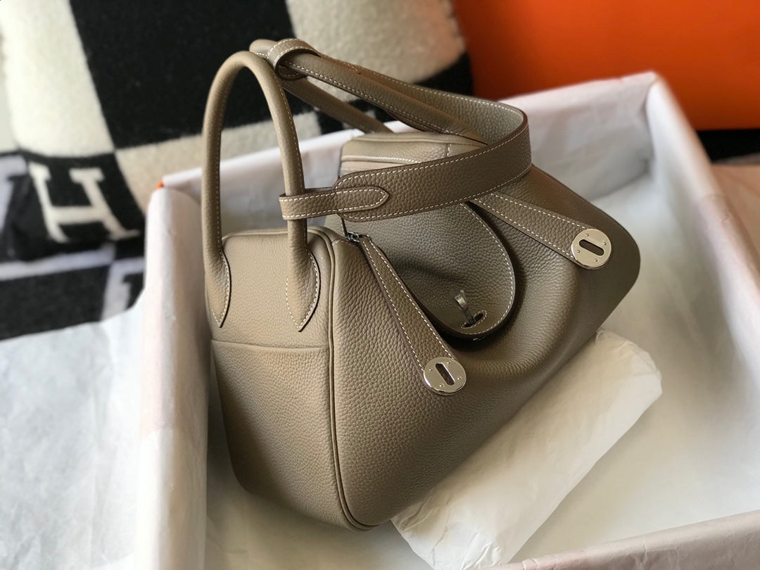 HM LINDY 26 BAG KHAKI CALFSKIN