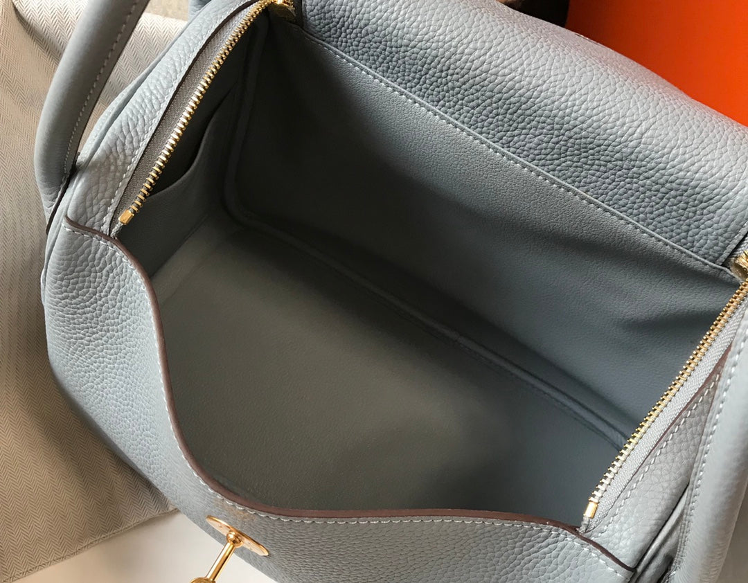 HM LINDY 26 BAG TEMPERED GRAY CALFSKIN