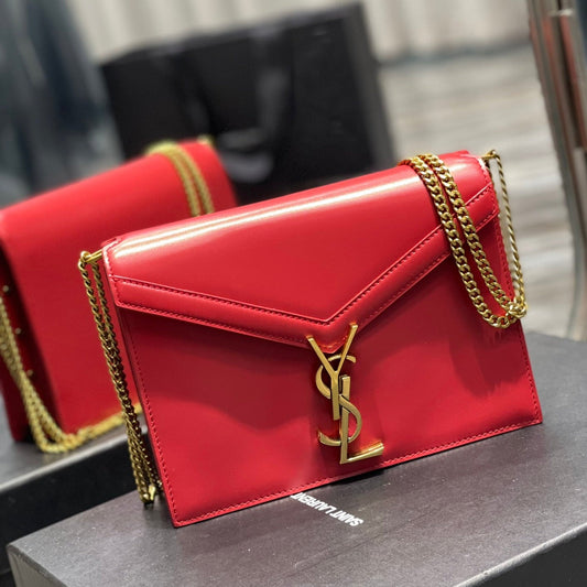 CASSANDRA 22 CHAIN BAG RED CALFSKIN