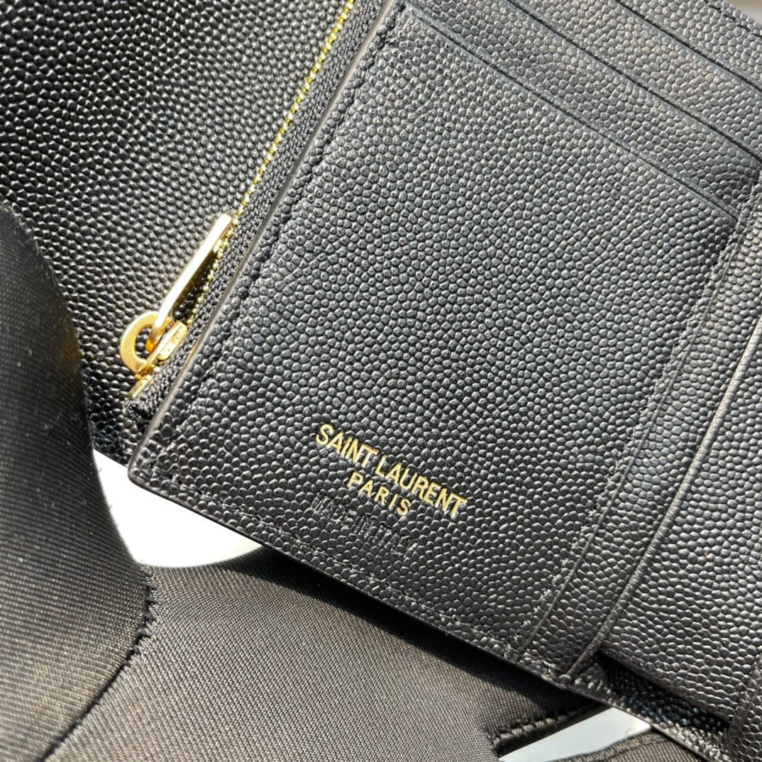 MONOGRAM 12 BLACK CALFSKIN CARD HOLDER