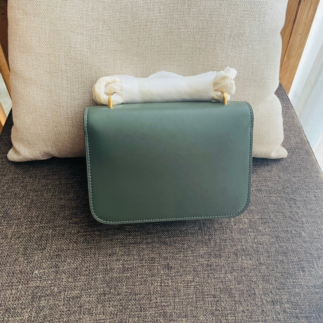 TRIPHOME BOX 18 CALFSKIN SEA GREEN