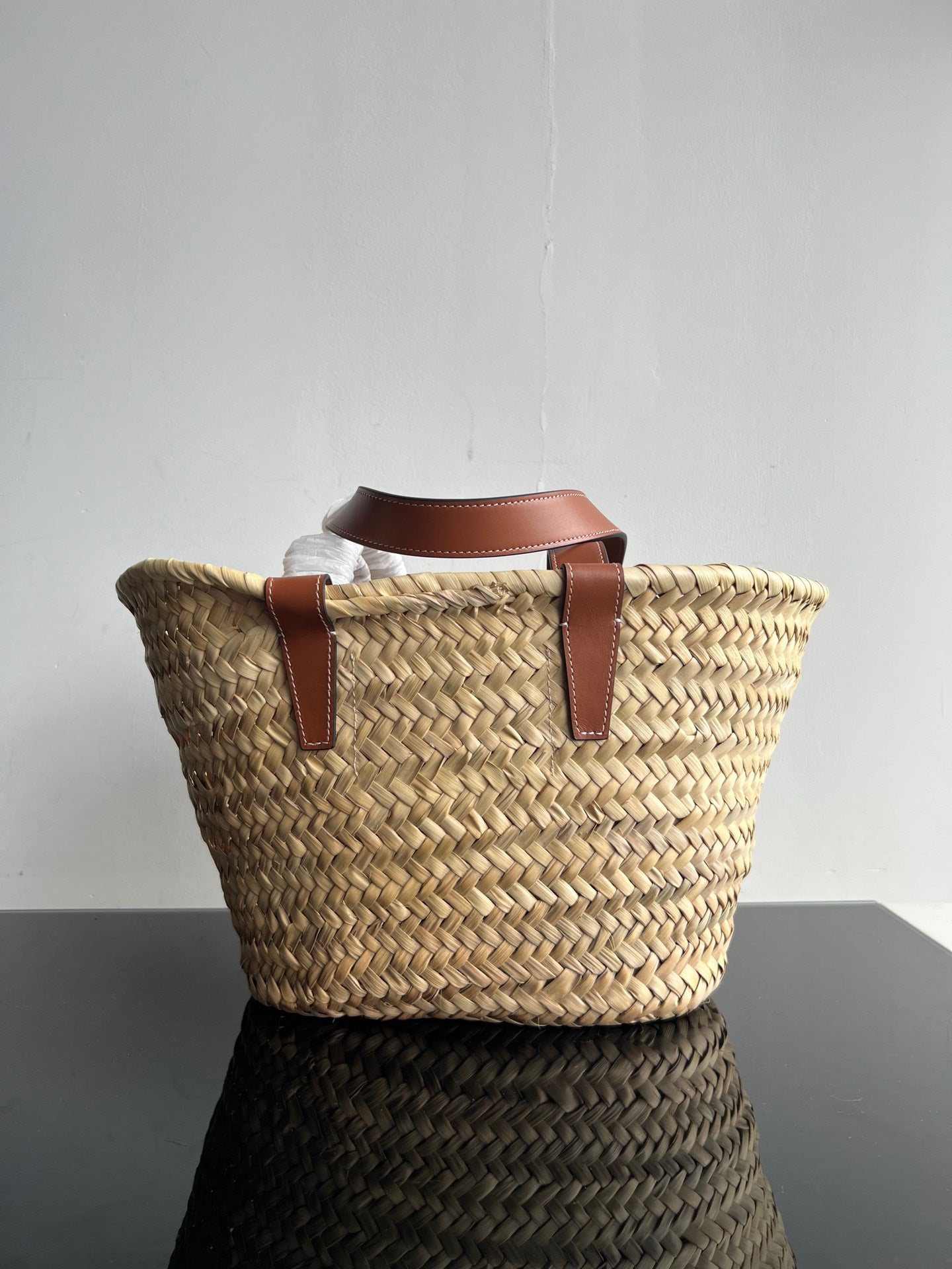 TRIPHOME 35 BEIGE MOROCCAN RAFFIA FIBERS BAG