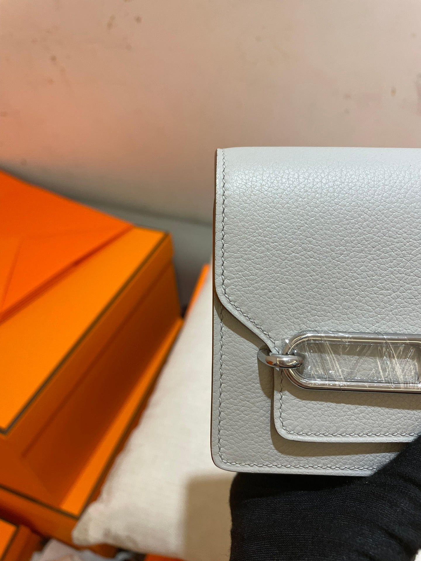 HM RoulisSlim Wallet 12.7 White Calfskin Shw