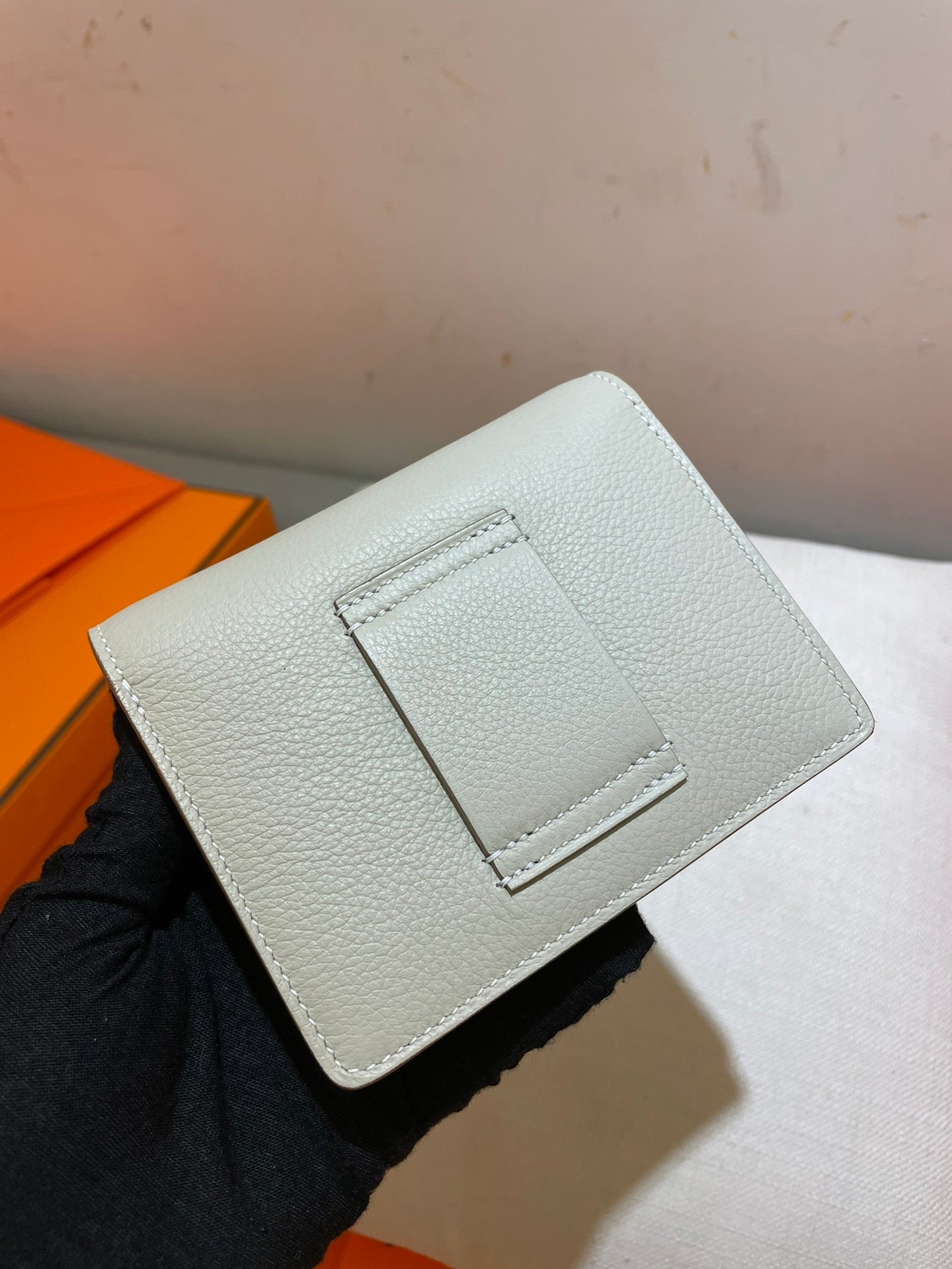 HM RoulisSlim Wallet 12.7 White Calfskin Ghw