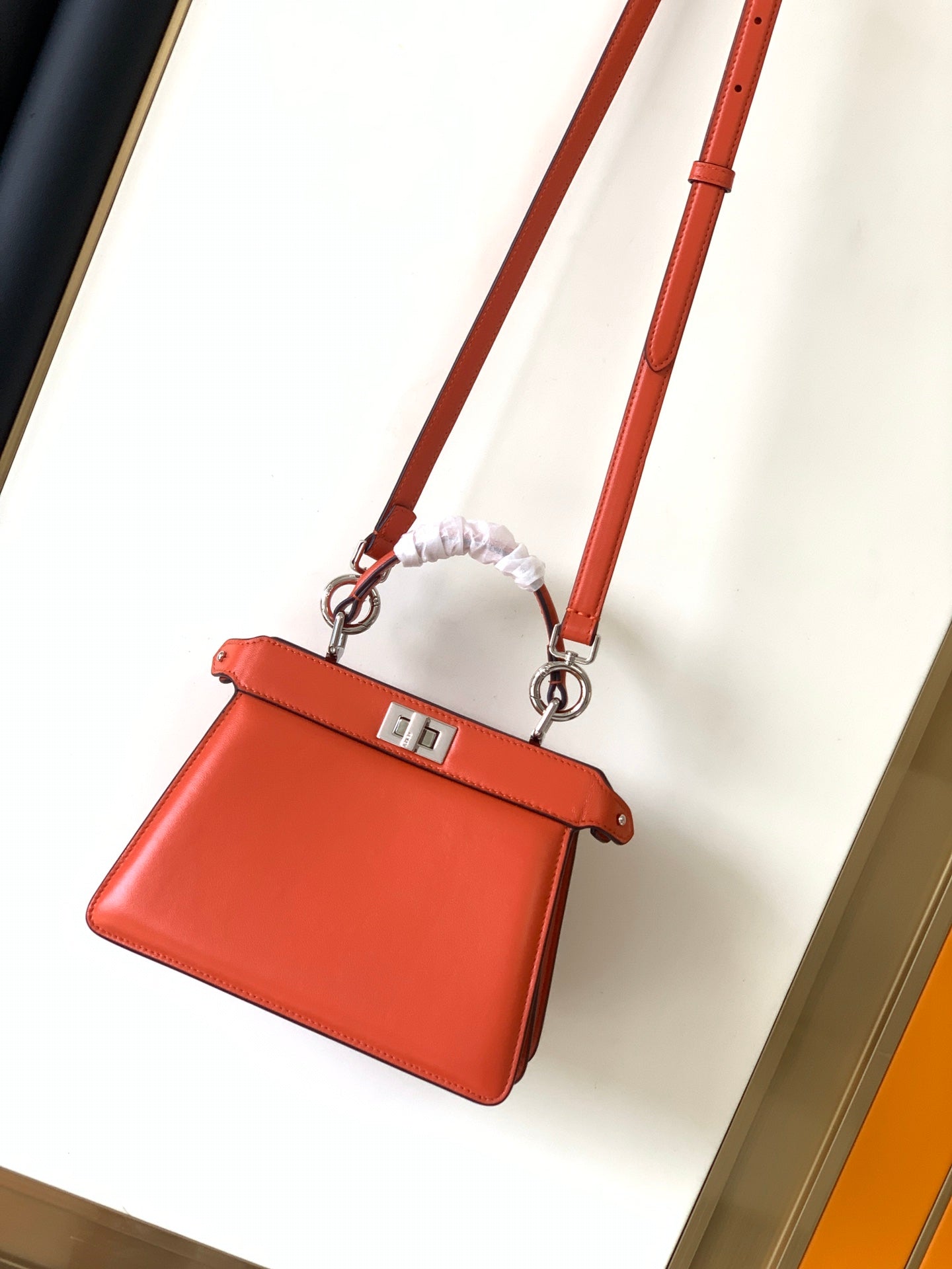 Peekaboo ISeeU Petite 20 Bag Red Lambskin Shw