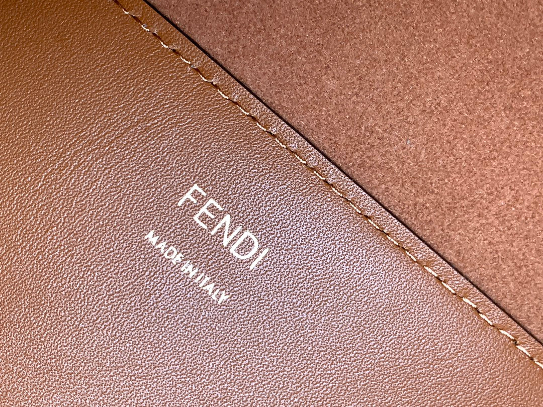 Fend Sunshine Medium Bag 35 Tan Leather