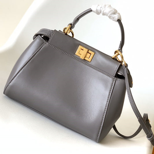 Peekaboo Mini 23cm Bag taupe lambskin gold hardware