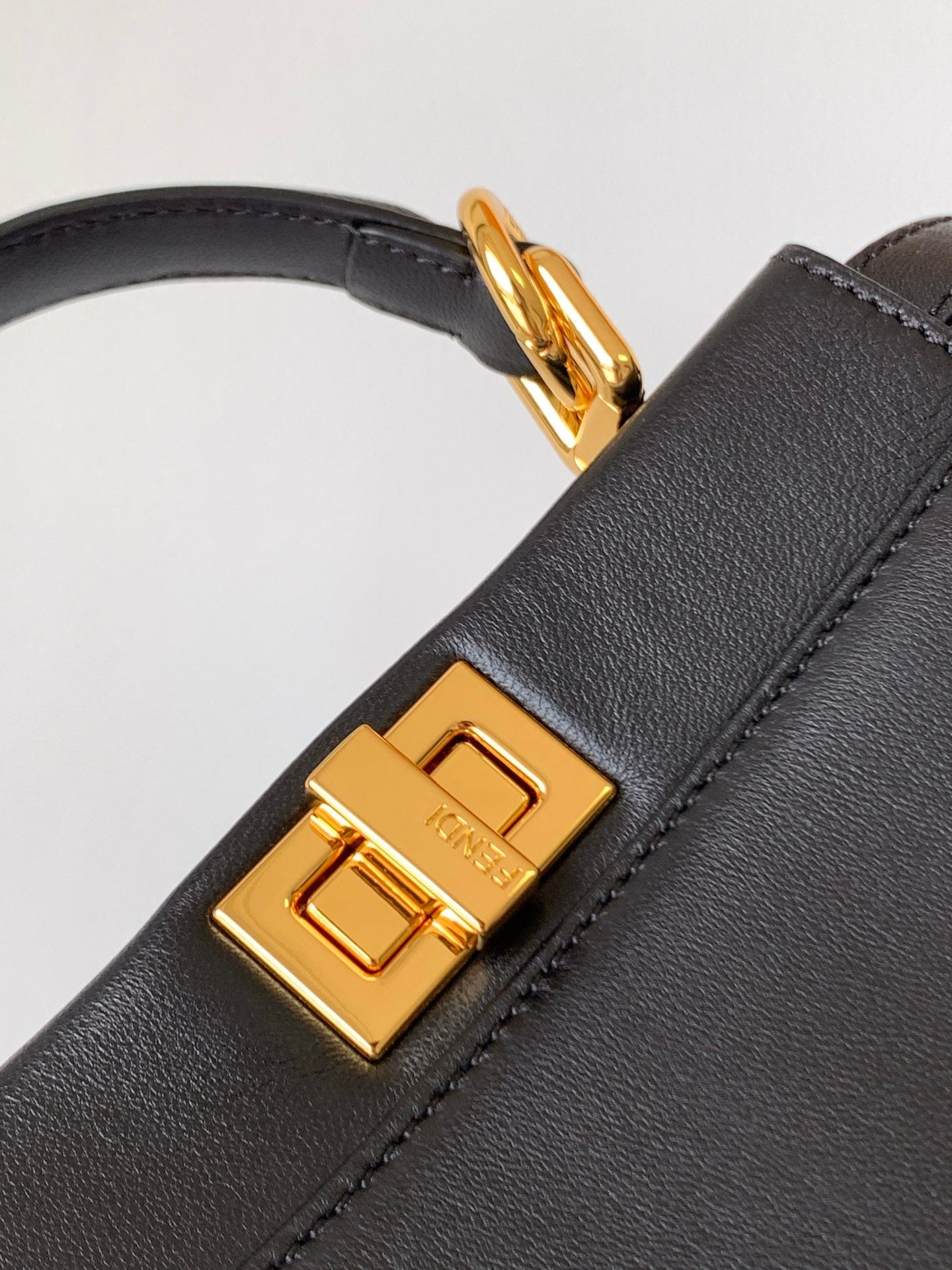 Peekaboo Mini 23cm Bag black lambskin gold hardware