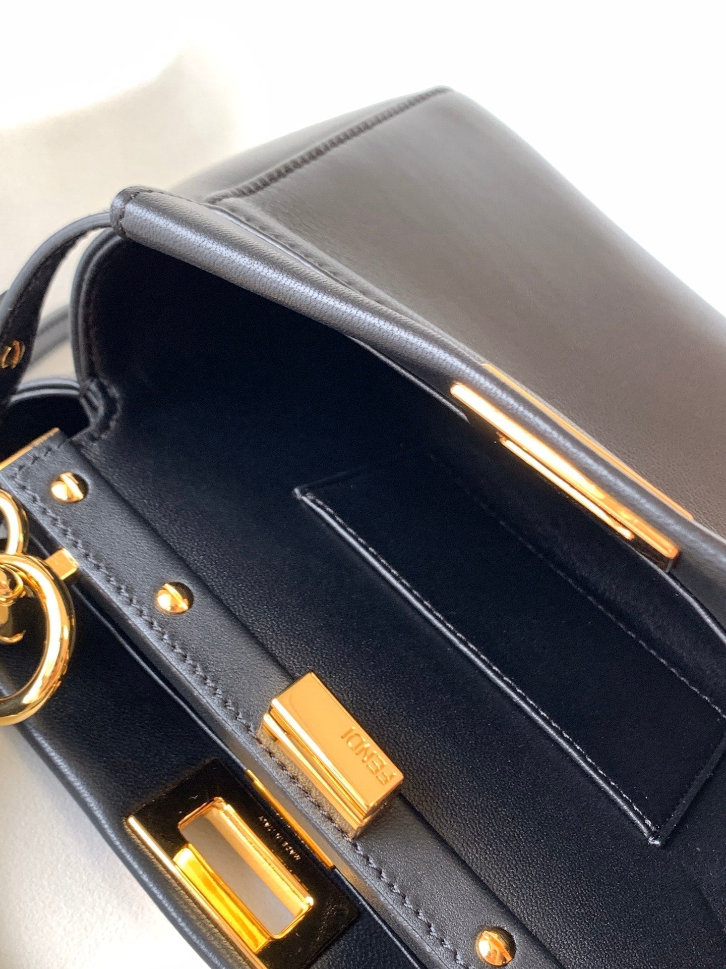 Peekaboo Mini 23cm Bag black lambskin gold hardware