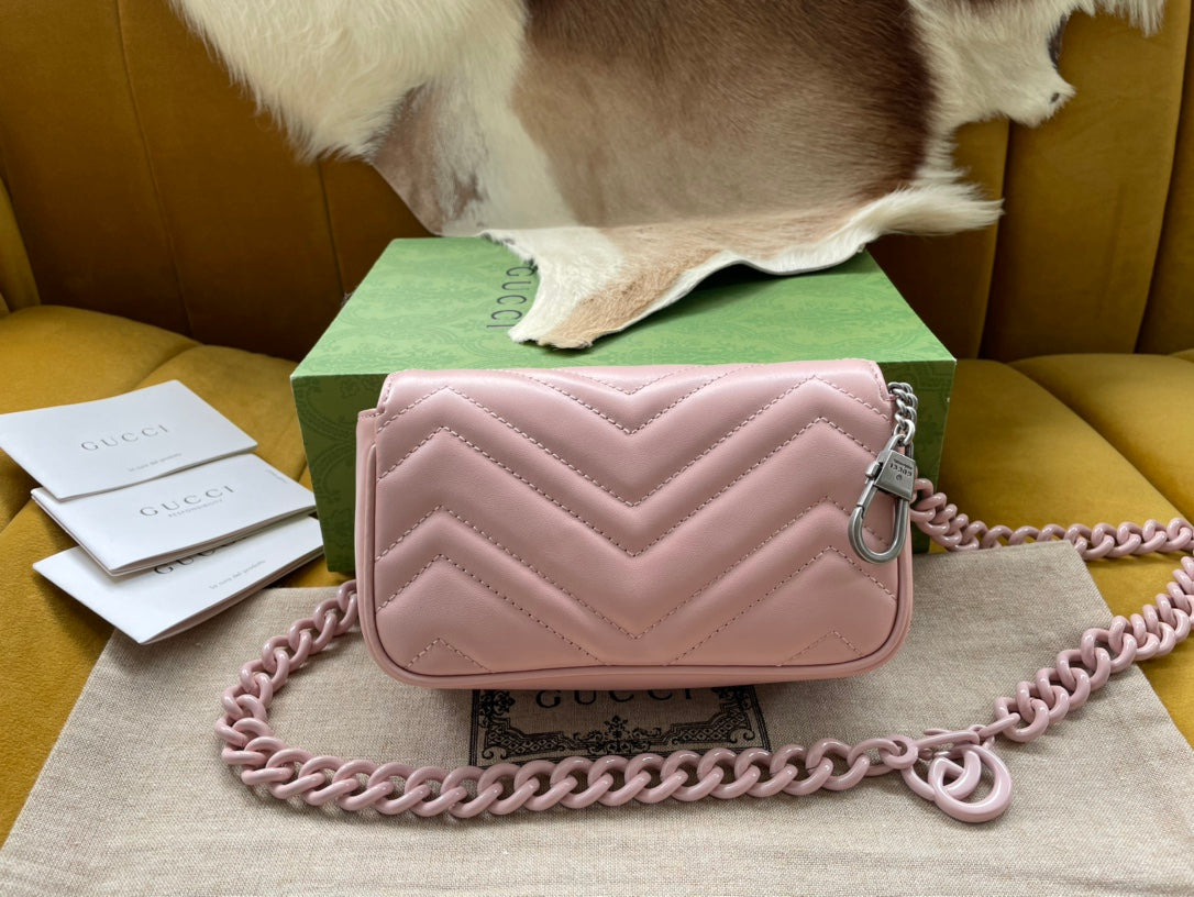 MARMONT MINI HANDBAG 16 IN LIGHT PINK CALFSKIN