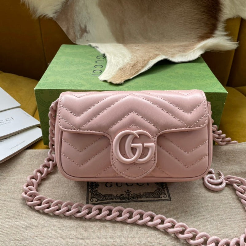 MARMONT MINI HANDBAG 16 IN LIGHT PINK CALFSKIN