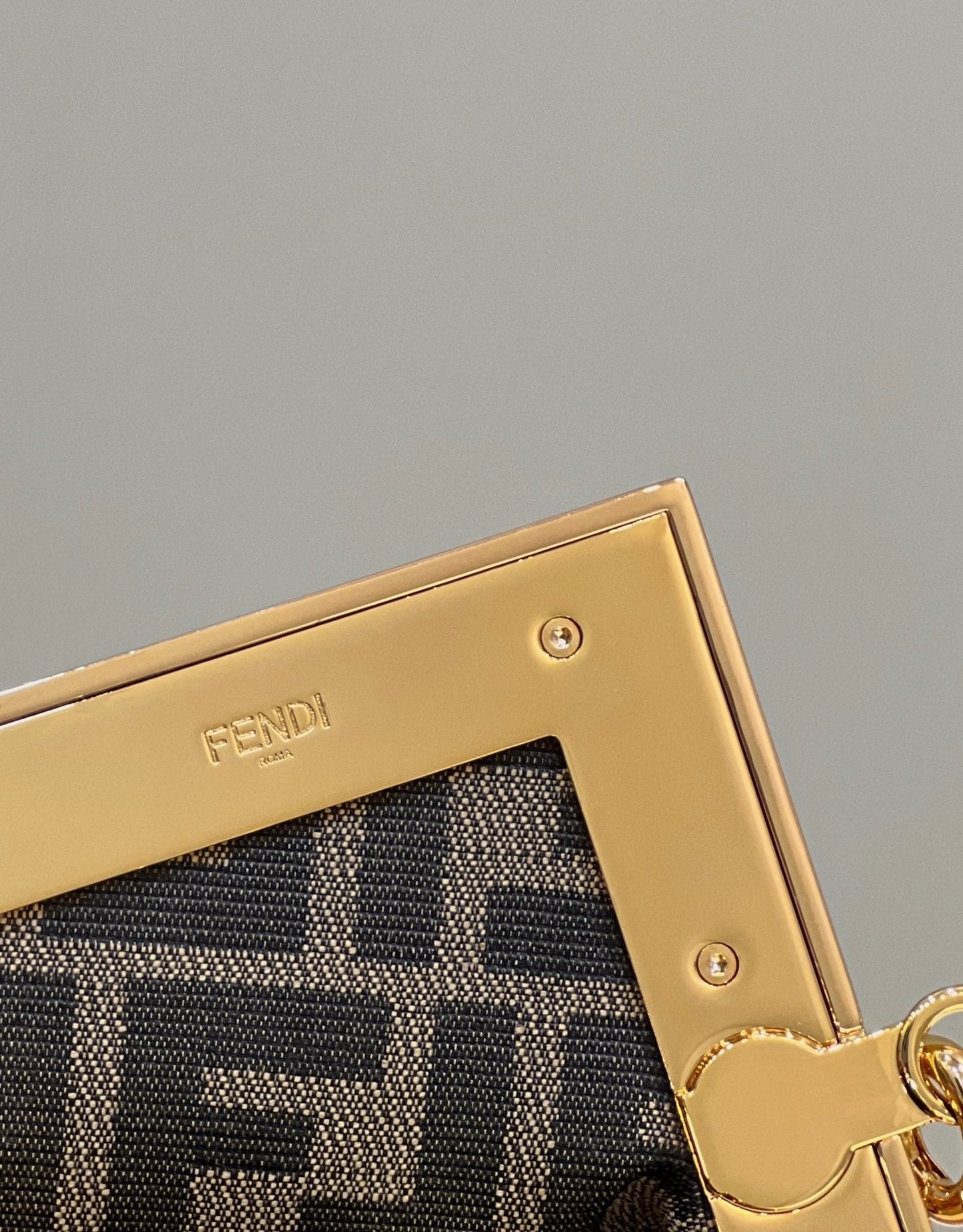 FENDI FIRST SMALL 26 LIGHT PINK LEATHER BAG WITH EXOTIC DETAILS