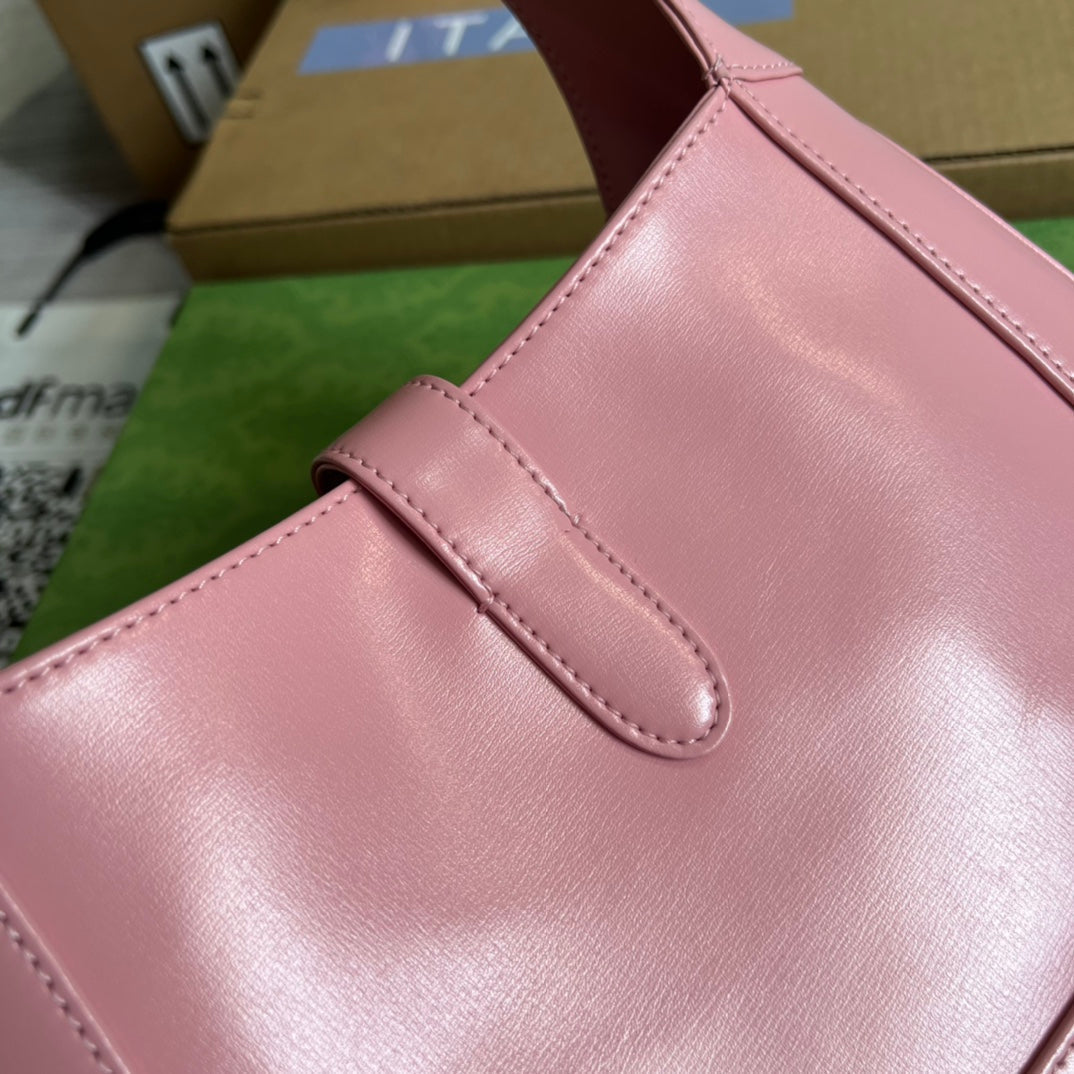 GG JACKIE SMALL 28 SHOULDER BAG IN PINK PASTEL CALFSKIN