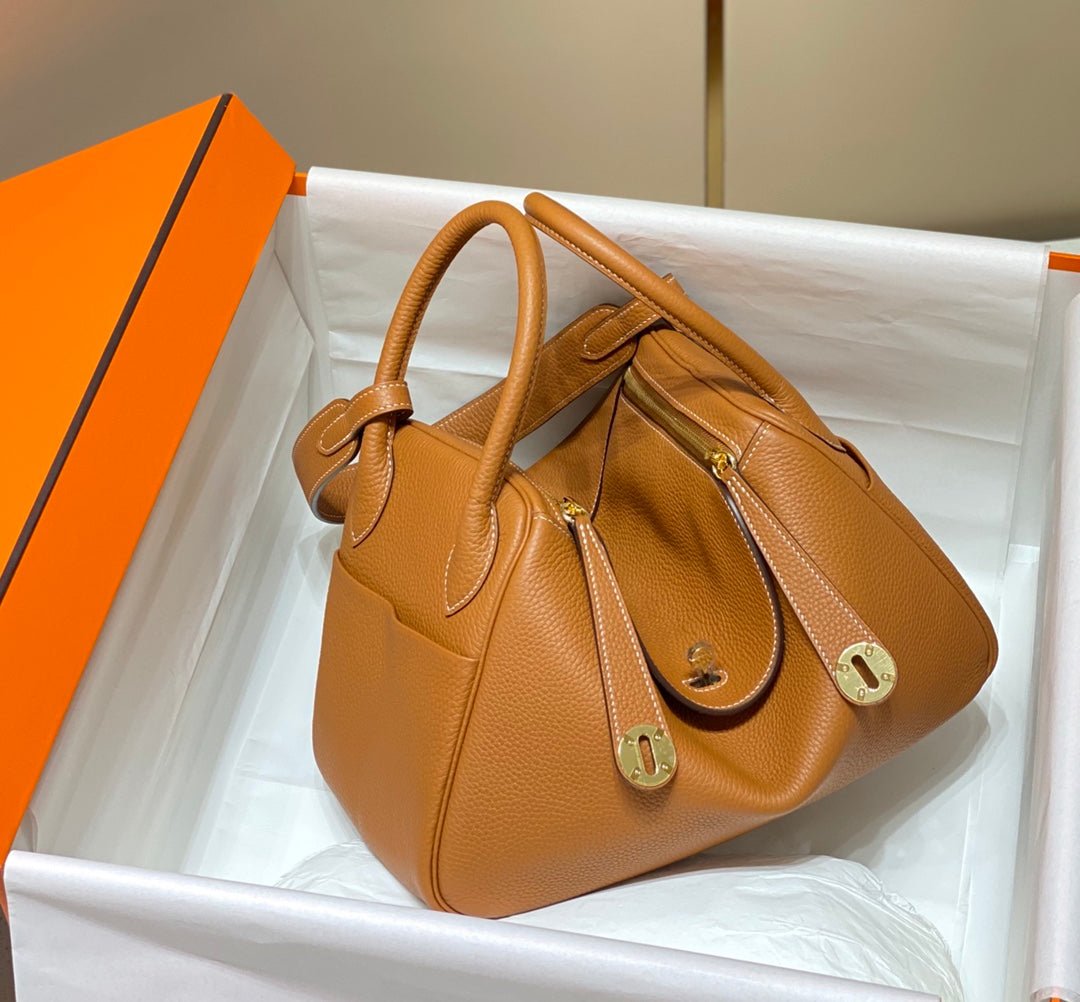 HM LINDY 30 BAG ORANGE CALFSKIN