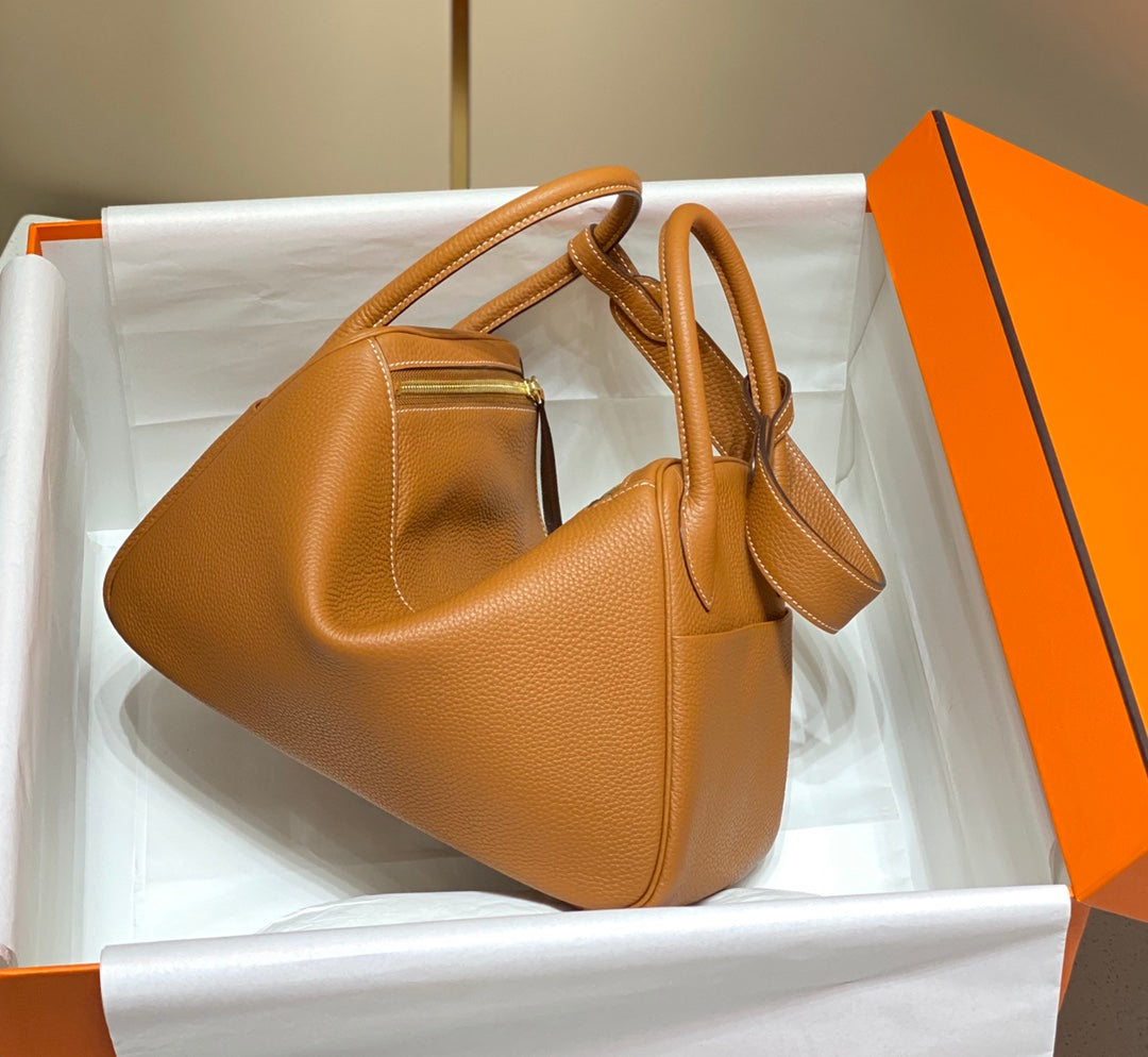 HM LINDY 26 BAG ORANGE CALFSKIN