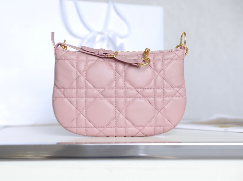 MINI CARO BAG 25 IN LIGHT PINK LAMBSKIN