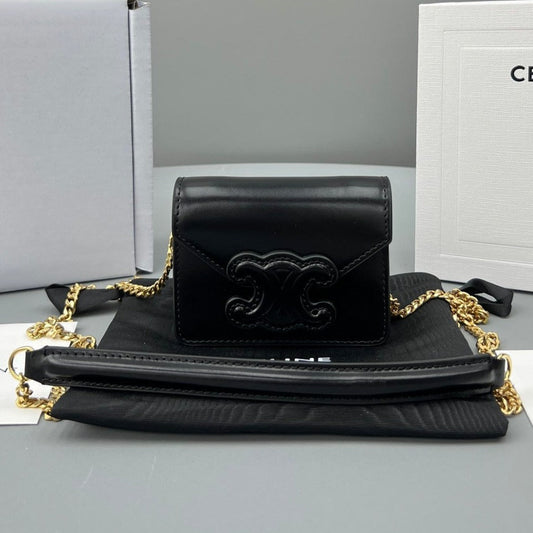 CUIR TRIPHOME 11 BLACK CALFSKIN