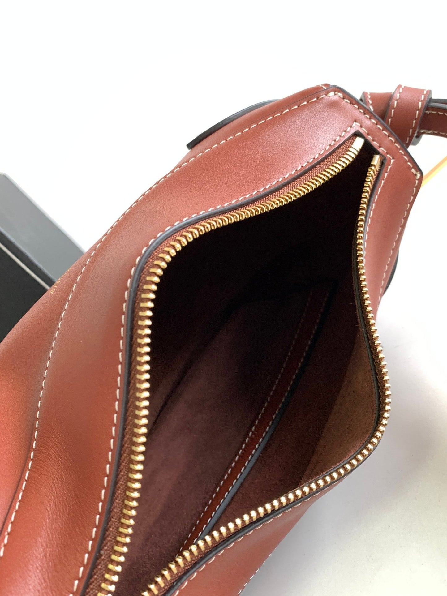 TRIOMPHE CLASSIC 25 CINNAMON BROWN CALFSKIN