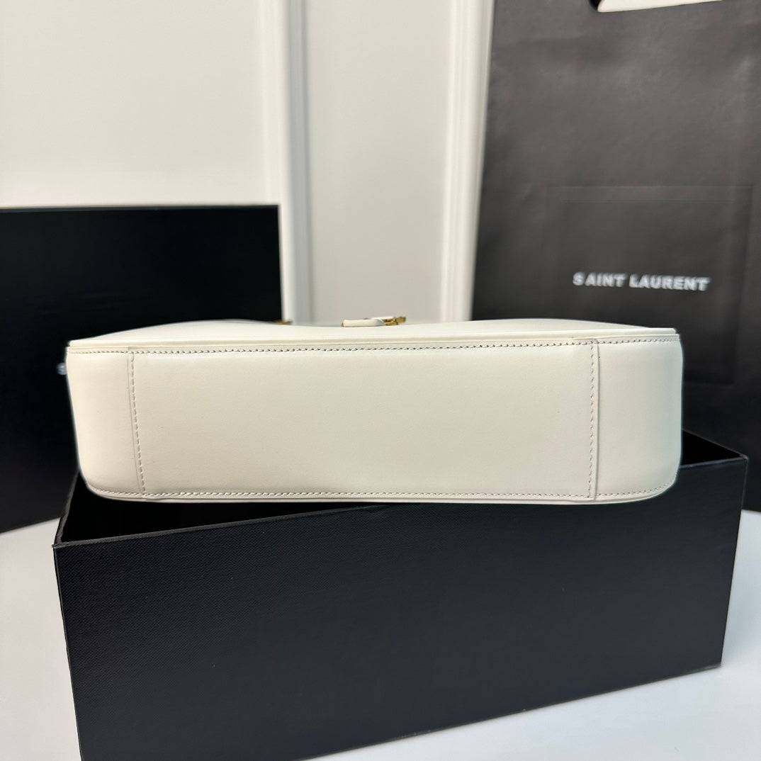 LE 5 À 7 BAG 24 WHITE CALFSKIN