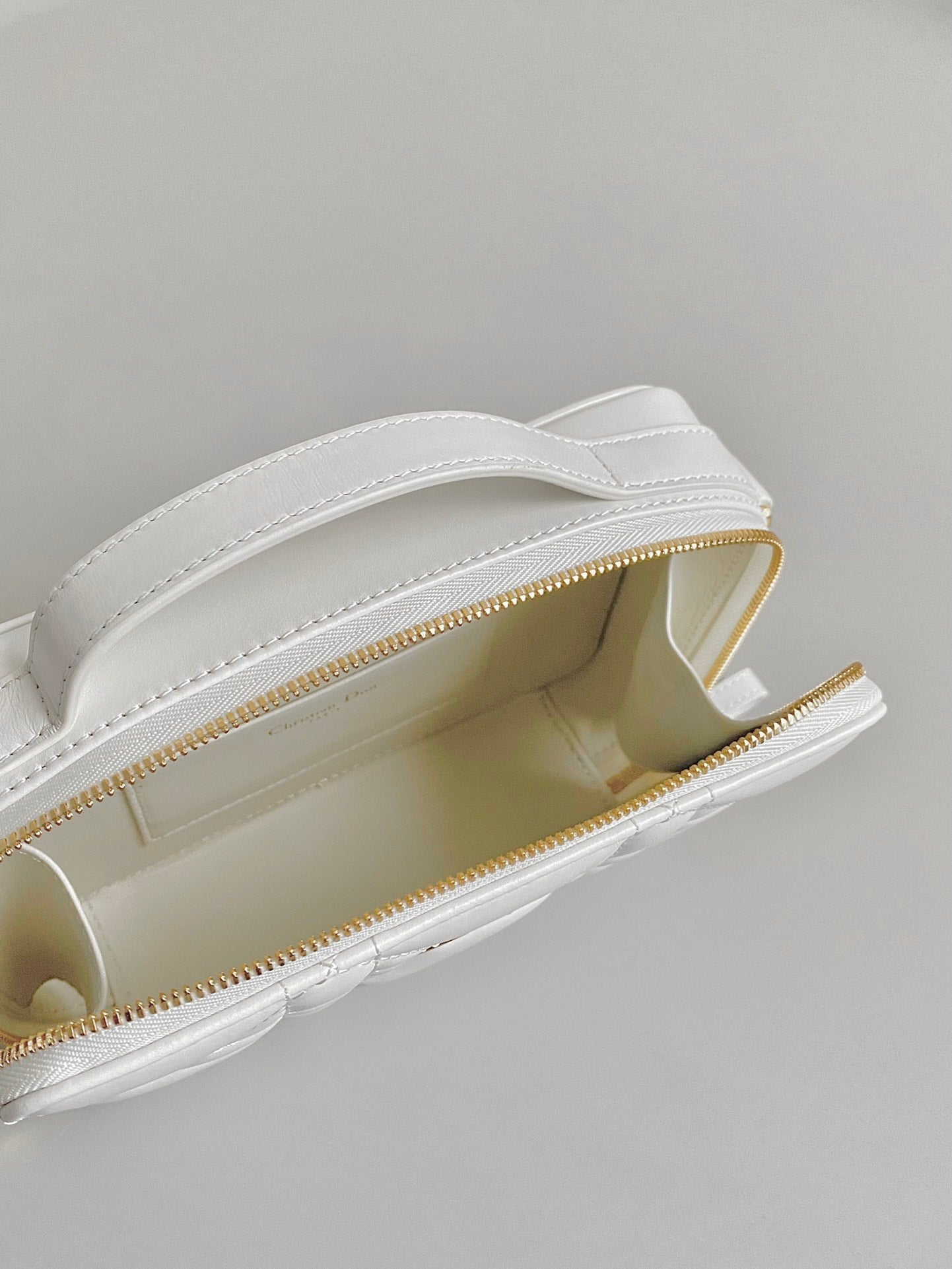 CARO 18 CAMERA BAG IN WHITE CALFSKIN