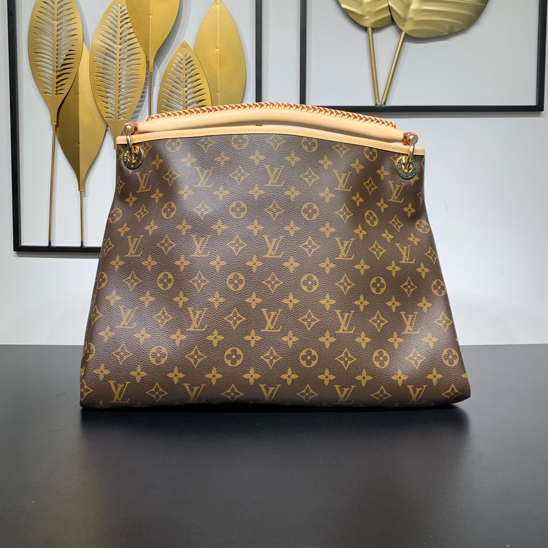 ARTSY MM 41 IN BROWN MONOGRAM CANVAS GOLD HARDWARE