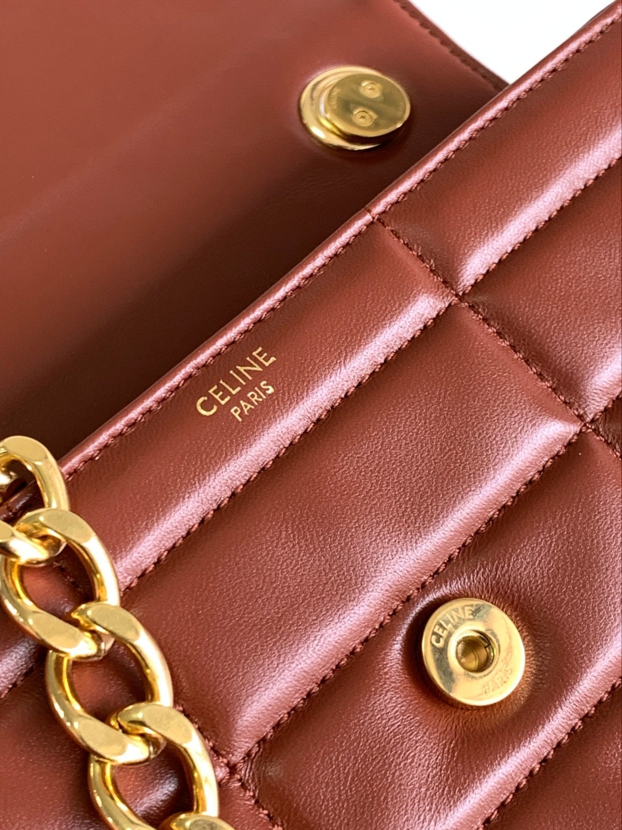 TRIOMPHE FRAME 24 RED BRICK CALFSKIN