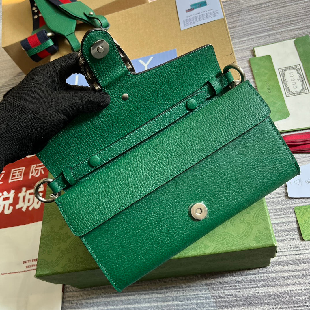 DIONYSUS SMALL 25 BAG IN EMERALD GREEN CALFSKIN