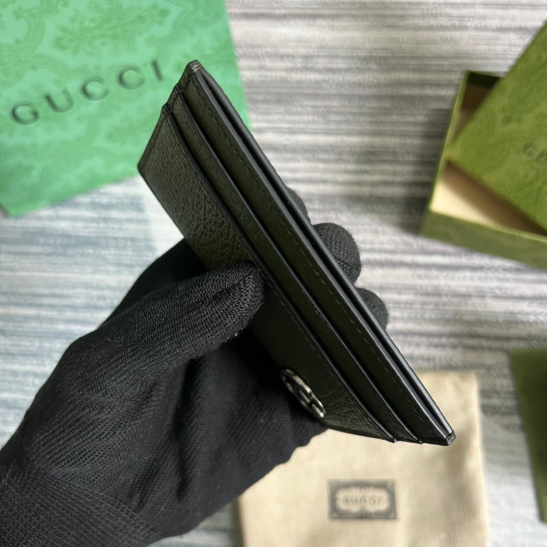 MARMONT CARD HOLDER 11 IN ARMY GREEN LAMBSKIN