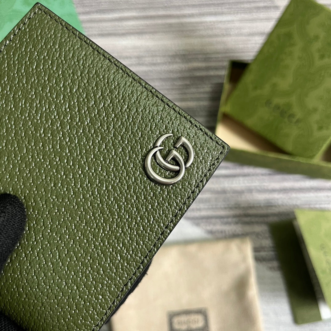 MARMONT BIFOLD WALLET 11 IN ARMY GREEN LAMBSKIN