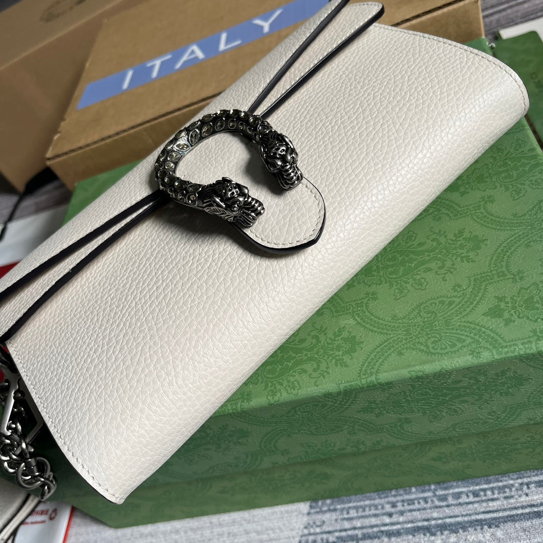 DIONYSUS SMALL 25 BAG IN WHITE CALFSKIN