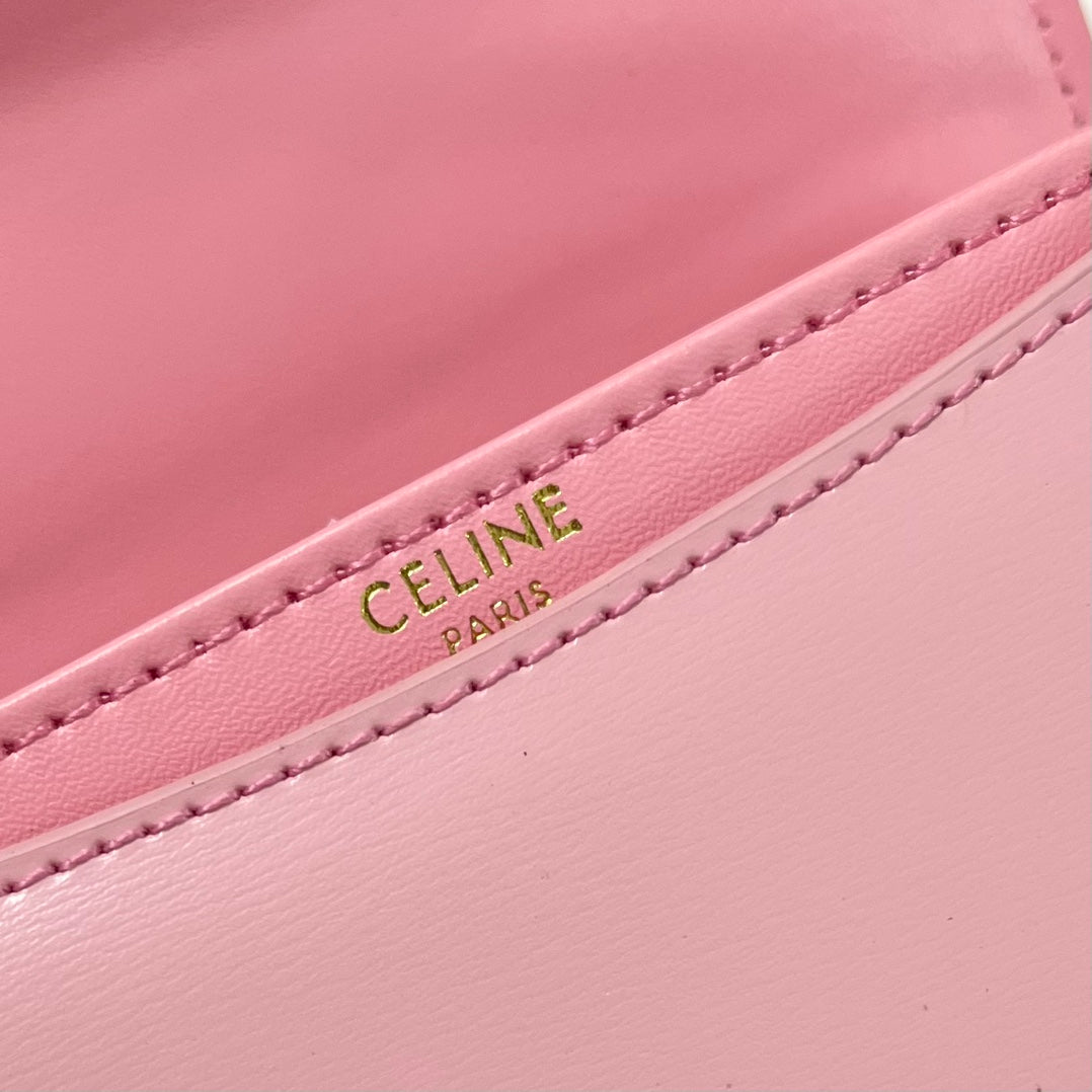 BESACE TRIPHOME 17 CALFSKIN PINK PASTEL