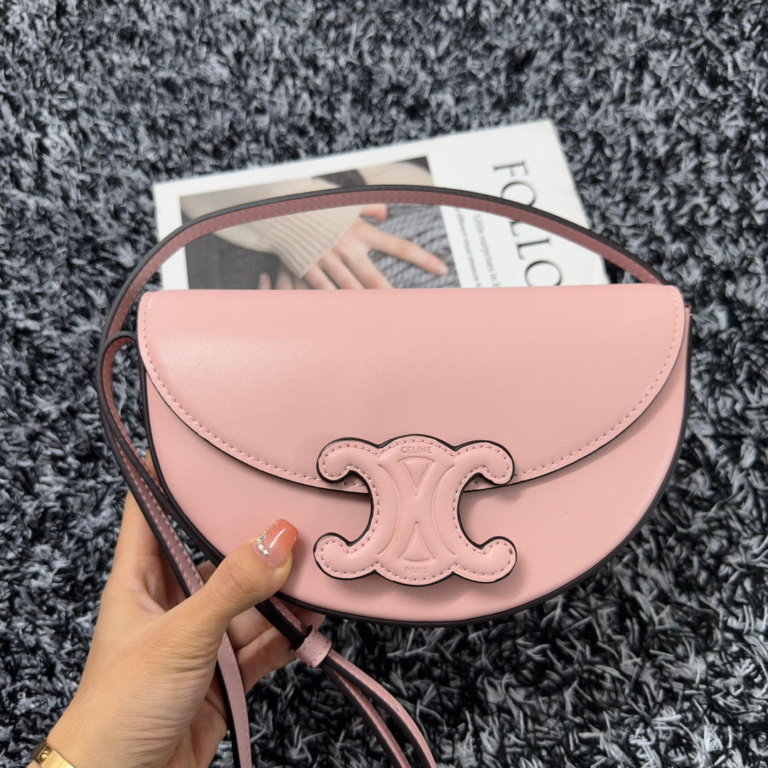 BESACE TRIPHOME 23 LIGHT PINK CALFSKIN