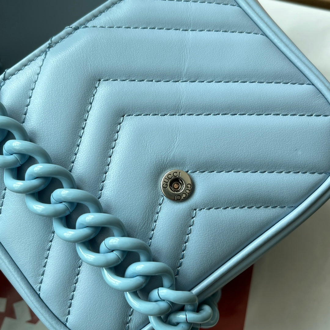 MARMONT BAG 12 IN SKY BLUE CALFSKIN